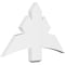 Ekena Millwork Alberta Architectural Grade PVC Gable Bracket, 36"W x 21"H x 2"D x 6"F, 14/12 Pitch GBP036X21X0206ALB00 - alternate 1